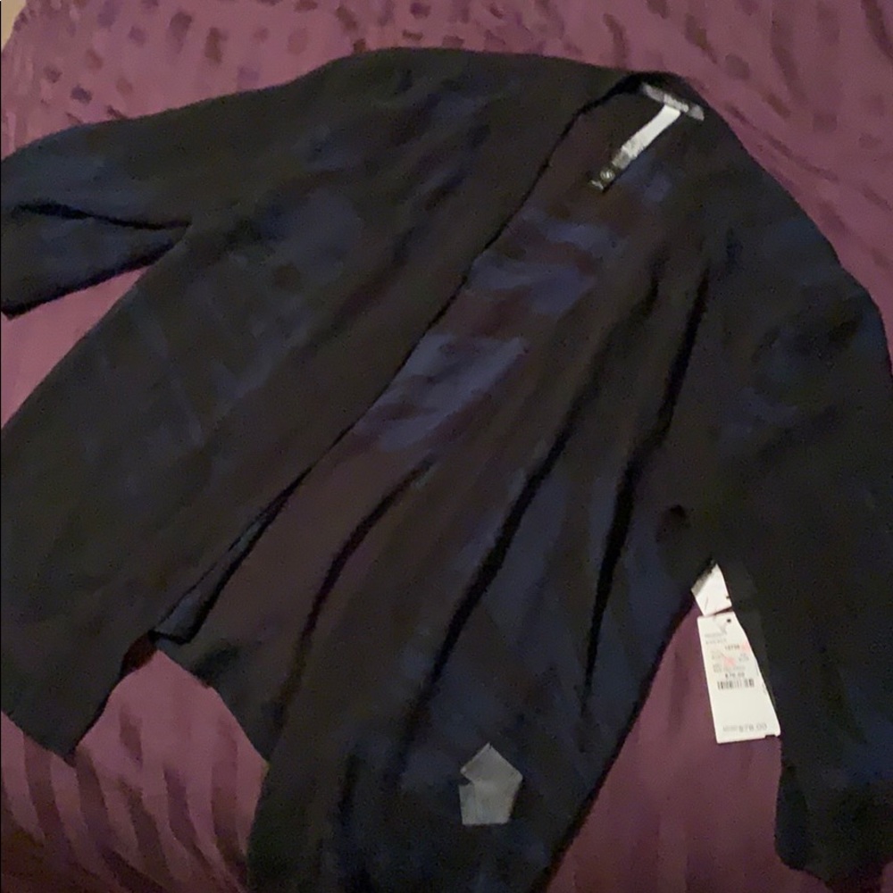 Kensie sheer open kimono jacket NWT